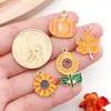 27 Acción de Gracias Calabaza con Goteo de Aceite Cosecha Coche Ardilla Pavo Zorro Colgantes Accesorios para Joyería DIY Adornos Colgantes