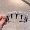 Diadema Fina de Moda en TikTok con Malla para Envolver Ondas y Cabello Suelto, Diadema de Corona Alta Accesorio para el Cabello para Mujeres, Versátil