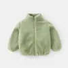 Comércio Exterior Roupas de Pelúcia para Crianças Outono e Inverno 2025 Roupas Infantis Moletons Masculinos e Femininos Jaquetas de Lã Versáteis Roupas Quentes