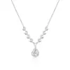 Aleación de Cobre Perla Brillante Nuevo Diseño de Nicho Lujo Ligero Gama Alta Cadena para Clavícula Collar Gota de Agua Zirconita Centelleante