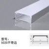 Luminária Linear LED de Sobrepor com Teto Pré-Embutido de Liga de Alumínio Cinza, Luminária Linear de Borda Cob, Perfil Embutido para Canal de Luz