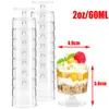Taza Mousse Vino Tinto 150ML Copa de Postre Mesa Taza de Plástico Desechable Vaso de Shot para Pudín