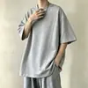 Top de manga corta para adolescente 2026 Deportivo Corte holgado Marca de moda Nuevo Camiseta de manga corta con cuello redondo para hombre Verano