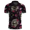 Interessante Nova Camisa Polo Masculina de Manga Curta com Impressão Digital 3D Casual México 2024 Explosões de Comércio Exterior Transfronteiriço