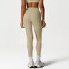 Pantalones de Yoga de Contraste de Color de Nuevo Estilo Transfronterizos de Nueve Puntos Levanta Glúteos de Durazno Cintura Alta Pantalones Deportivos Pantalones para Correr Ciclismo Pantalones de Fitness