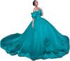 AliExpress Amazon Lace Decal Open Shoulder Adulto Cerimônia Tutu Vestido Vestido De Baile Vestido De Princesa Vestido Feminino