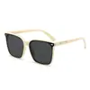 Gafas de Sol de Moda para Mujer, Estilo Nuevo, Gafas de Sol de Alta Gama con Protección Solar para Hombre, Marco Grande, Anti-UV, Gafas de Sol Negras para Conducir