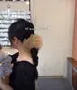 ¡Estilo Grande y Esponjoso! Goma de pelo de organza con estampado de leopardo azul para un moño dulce y genial de niña, goma para coleta