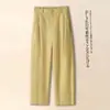 Calça Harem Casual da Moda para Mulheres, Verão 2023, Fina de Cintura Alta Tendência Emagrecedora Cor Sólida Versátil Casual Cropped