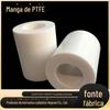 Tubo de PTFE branco resistente ao desgaste Transmissão mecânica Acessórios fixos Manga de PTFE Manga de isolamento PTFE Teflon