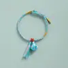 Pulsera tejida a mano de colores del Festival del Bote del Dragón, Pulsera de hilo de cinco colores, Pulsera tejida a mano tradicional para bebé de hilo de cinco colores