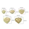 Collar con colgante de amor de letras de encaje de cobre chapado en oro de 14 quilates, aretes hechos a mano, accesorios de joyería de color dorado para bricolaje