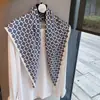 Bufanda Larga de Seda con Lunares Estilo Francés para Mujer, Bufanda de Cuello de Verano con un Toque de Lujo, Bufanda Decorativa Versátil y Multifuncional, Bufanda Triangular, Bufanda de Seda