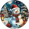 Navidad Estilo Americano Retro Lata Redonda Placa de Aluminio Pintura Señal Bar Granja Rústica Fuente de Comercio Exterior Señal Decorativa Colgante