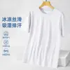 Camiseta de Malla de Seda Helada Transfronteriza de Manga Corta para Hombre, Top de Secado Rápido, Nuevo Verano 2026, Camiseta Deportiva Holgada de Cuello Redondo