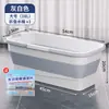 Cubo Rectangular Plegable para Fregona Cubo para Lavar Fregona Cubo para Enjuagar Mopa Base Plana para Mopa Cubo Grande para Fregar Suelos Cubo de Agua para Lavado de Autos