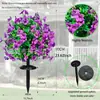Plantas Verdes Artificiais Mais Vendidas no Exterior, Flores Roxas de Solo, Margaridinhas, Plantas Artificiais, Ornamentos de Paisagismo com Plantas Verdes, Venda Direta do Fabricante