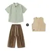Ropa Hip-Hop Moderna para Niños y Niñas Trajes de Hip-Hop Chalecos Estilo Japonés Ropa de Hip-Hop Moderna para Actuación Infantil Verano
