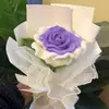 Paquete de Material de Tejido Rosa Tailandés Ramo Tejido Terminado Hecho a Mano Decoración de Flores Ramo para el Día de la Diosa Regalo