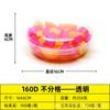 Caja de fruta desechable de plástico para cortar fruta fresca, redonda, transparente, cubierta, para embalaje de ensalada de frutas