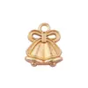 Yt215 Campana de Imitación Dorada Navideña DIY Accesorios de Joyería de Aleación de Zinc Pulsera de Dibujos Animados Llavero Colgante para Funda de Teléfono Móvil