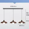 Lustre Retrô Japonês de Ferro Forjado para Sala de Jantar Sala de Chá Bar Quarto Estilo Sul Cabeceira