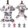 Roupas para Filhotes Transfronteiriças, Roupas para Animais de Estimação de Veludo Coral Super Macio, Roupas de Inverno Quentes para Casa de Gatos e Cães de Natal