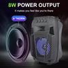 Sing-E Zqs1430 Altavoz Inalámbrico de Alta Potencia de 4 Pulgadas Audio Portátil Altavoz de Barril Cuadrado Escenario Altavoz Grande