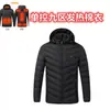 Venta directa de fábrica explosiones transfronterizas ropa de algodón acolchada con calefacción ropa de calefacción para hombre distrito dos cuatro nueve con capucha ropa de algodón acolchada cálida ropa de calefacción