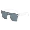 Gafas de Sol Personalizadas Transfronterizas de Lente Única, Letra Feng, Montura Grande para Hombre, Tiktok y Xiaohongshu, Gafas de Sol Europeas y Americanas a Prueba de Viento