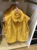 Chaleco Largo de Vellón Polar de Terciopelo para Mujer Color Puro Cuello Alto Cálido para Casa Exterior Otoño e Invierno 451441