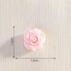 Flor de simulação de cor DIY acessórios de joias artesanais artesanato em resina grampo de cabelo decoração com cola cremosa material flor de rosa