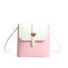 Bolsa de Ombro Fashionável Nova de Verão 2026, Bolsa Quadrada Pequena Casual Simples para Mulheres, Bolsa Transversal Patchwork de Nicho Estilo Coreano para Mulheres