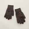Luvas de Ursinho de Cinco Dedos, Tricô Jacquard Infantil, Novo Design Simples de Tricô, Luvas Quentes sem Dedos Infantis Tendência Estilo Coreano