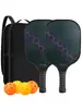 Raquete de Pickleball Gradiente Colmeia Raquete de Pickleball Conjunto Completo Conjunto de Fibra de Vidro para Pickleball