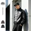 Chaqueta de cuero PU estilo americano MAGMANS para hombre, chaqueta de cuello alto de corte limpio, top casual elegante para hombre JK9517