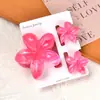 Clip para el Cabello de Flor de Plumeria de Venta Caliente Transfronterizo Set de 18 Piezas Accesorios para el Cabello de Tiburón para Cola de Caballo Material de PC Yiwu