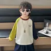 Camiseta de Manga Larga para Niño 1724 Primavera 2026 Nuevo Estilo Camiseta Básica Fresca y Atractiva para Niños Ropa de Primavera y Otoño para Bebé Niño