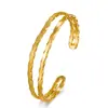 Pulseira Criativa Mobius de Camada Dupla Novo Estilo Aberta Ajustável Esmaltada Areia Brilhante Tubo Duplo Pulseira Pulseira