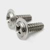 Tornillo autorroscante de cabeza redonda con almohadilla de cola plana de acero inoxidable 304, cabeza plana, autorroscante M1.7M2M2.3M2.6M3M3.5M4
