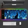 Alfombrilla de Carga Inalámbrica Luminosa RGB, Alfombrilla de Escritorio Extra Grande, Alfombrilla de Ratón Multifuncional Simple para Computadora, Alfombrilla de Escritorio para Gaming