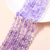 Cristal de Vidrio Teñido al Agua Multicolor Cuentas de Vidrio Pintadas 6~10m Luz Blanca Pulsera DIY Accesorios para Collar Cuentas Redondas Venta al por Mayor