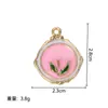 Colgante de Pintura al Óleo Jardín de Monet Estilo Chino Nuevo Colgante de Collar de Esmalte y Perla Flor Pájaro Accesorios de Joyería DIY