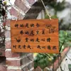 Estaca de Madera Maciza para Huerto Señal de Poste Zona de Plantación Escolar de Verduras Día del Árbol Placa Colgante de Adopción Impermeable Exterior Personalizable