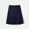 Uniforme JK Autêntico - Conjunto Completo de Saia Plissada e Uniforme de Marinheiro no Estilo Academia Naval para Primavera e Outono Azul Índigo Completo Sanben
