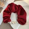 Diadema de Terciopelo con Cuentas y Empalme Diadema de Pelo Plegada tipo Intestino Grande Alta Elasticidad y Duradera Cuerda para el Cabello Accesorios de Cabello de Gama Alta Tocado