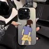 Niña sujetándose el trasero es adecuada para funda de teléfono iPhone 17 Pro Max, Apple 15/14 Nicho 16 Pro Anticaída