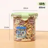 Pote hermético para cozinha pote de plástico para alimentos pote de armazenamento pote de armazenamento cereal lanches de cozinha armazenamento de geladeira