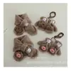 Bolsa de Dibujos Animados de Invierno para Niños Forrada de Felpa para Dedos Espesa Guantes y Bufanda Calentadores de Cuello para Niños y Niñas Guantes Resistentes al Frío para Exteriores