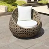 Juego de Sofá y Mesa de Centro de Ratán para Balcón Exterior, Sillas de Ratán para Patio de Ocio al Aire Libre, Muebles Tejidos para Jardín al Aire Libre